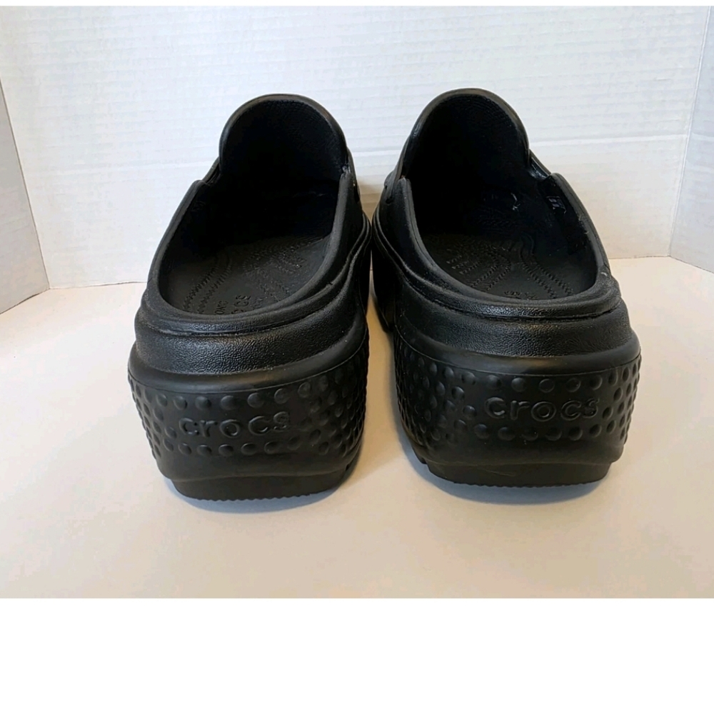 Crocs Stomp Loafer Unisex Black Slip On Platform Casual Sandal Womens 7 Mens 5 - Picture 6 of 10
